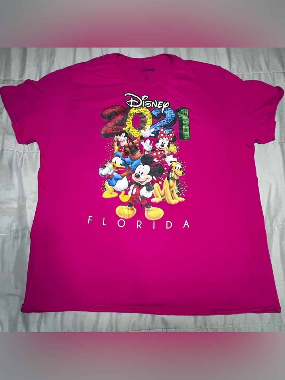 Disney 2021 Florida Mickey Mouse Characters T-Shirt Size 2X